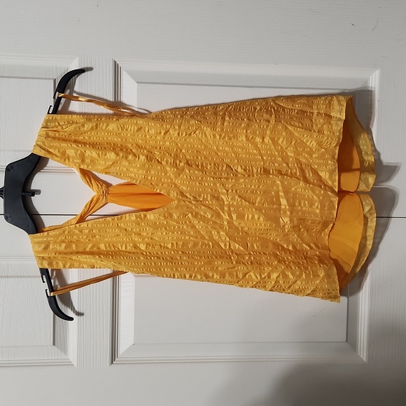 NWOT Frame Crinkled Silk Draped Halter Top. Size L - Picture 5 of 7